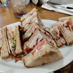 Huge club sandwich!
