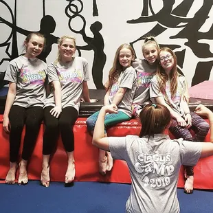 Youth circus camps are offered all summer long at both The Studio and the Flying Trapeze. Here are a few of our intensive campers!