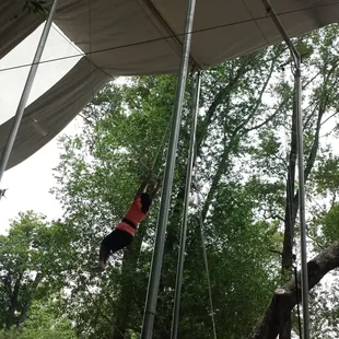 This is Madi flying through the air!