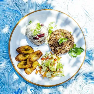 Jerk jackfruit plate