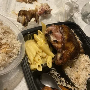 Sad jerk chicken plate. Highlight was the plantains