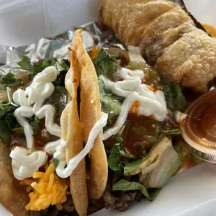 3 for $10 mix and match egg rolls and tacos