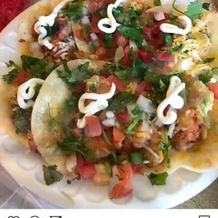 6 chicken tacos