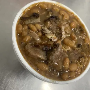 Loaded brisket baked beans