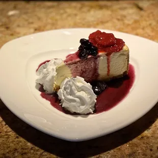 a slice of cheesecake