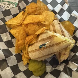 Grilled Buffalo Chicken Wrap