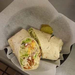Chicken Bacon Ranch Wrap!