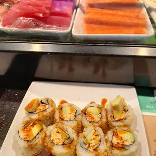 a variety of sushi