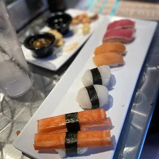 a variety of sushi