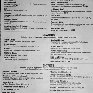 Menu. LUNCH