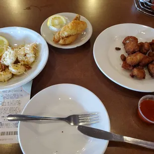 plates of food on a table