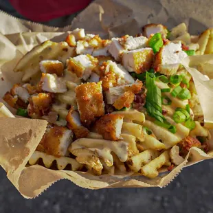Loaded Fries and Chicken