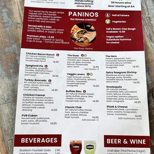 Loved the Panino menu!  (*‿*) Great options and everything we had this afternoon was delicious. *‿* Will definitely be back.