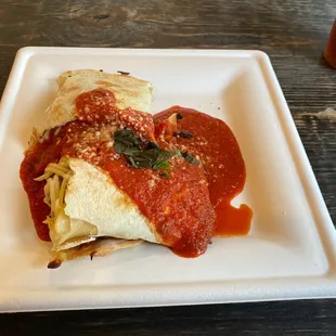 Spaghetti Pie Panino