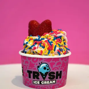 #14 Sprinkle Fest: sometimes all you want is some vanilla and strawberries blended with rainbow sprinkles.