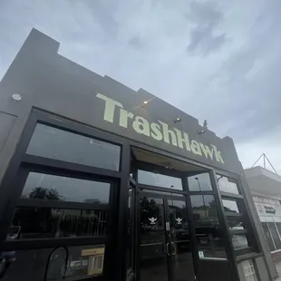 the front of the restaurant