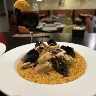 Seafood risotto