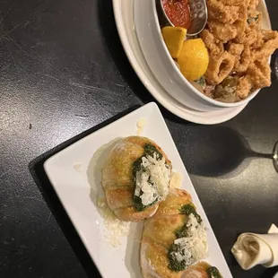 Calamari &amp; Garlic knots