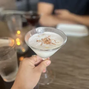 Coconut martini- really good and creamy!