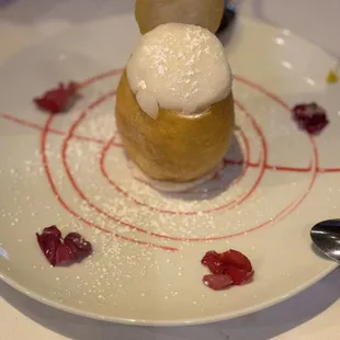 Lemon sorbet dessert.  WONDERFUL!