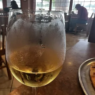 They sell bottles of wine to go with your meal.
