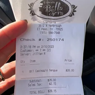 Delicious bottle of red sweet wine