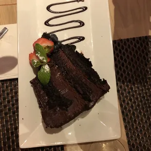 Dark Chocolate Ganache Cake