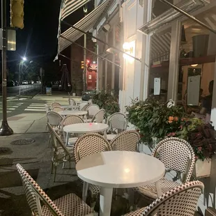 Outside dining