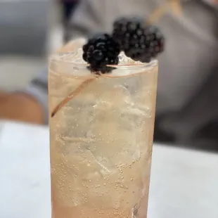 a close up of a drink