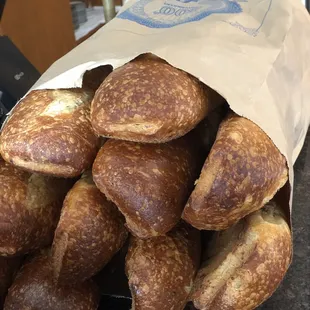 fresh bread by local company Bordenave's French bread, yum!