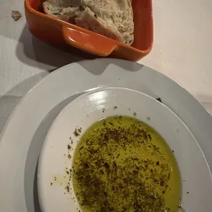Olive bread with delicious oil
