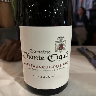 Look at this great wine for the famous chef Thomas