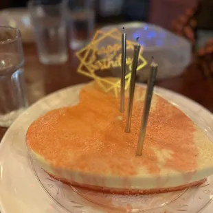 Our own cake as it came from the kitchen.