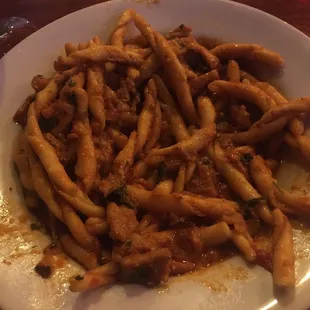 Fusilli alla Lina, delicious al dente noodles and stewed eggplant