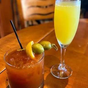 Bloody Mary and Mimosa