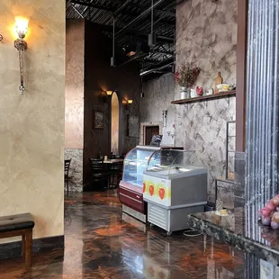 the interior of a restaurant