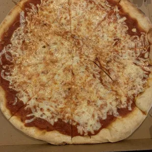 16 inch cheese pizza, Sunday special for $9.