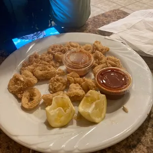 Oops, late photo of  Calamari Fritti