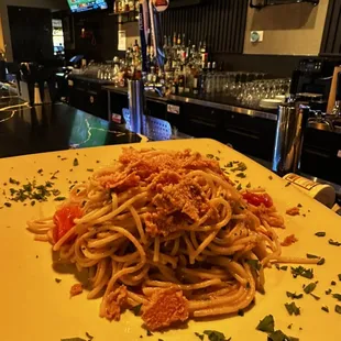 Spaghetti aglio e olio con Bottarga