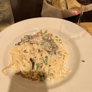 Fettuccine Con Prosciutto E Funghi