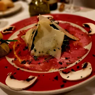 a plate of food on a table