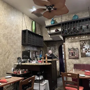 the dining area