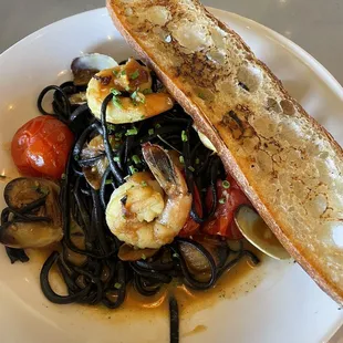Squid ink pasta