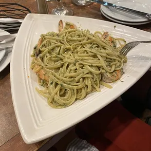 Shrimp with pesto