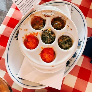 Green Mussels "3 Ways" Escargot Style