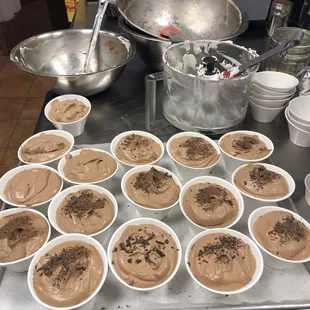 ...making chocolate mousse