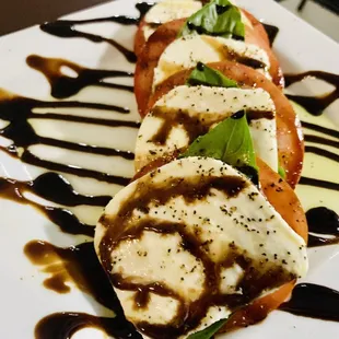 mozzarella and tomatoes
