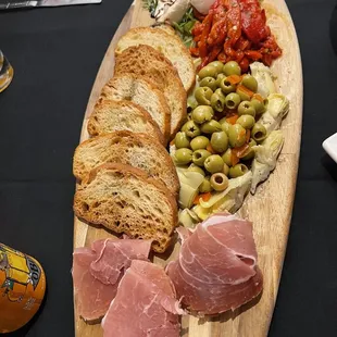 Burratta antipasto platter