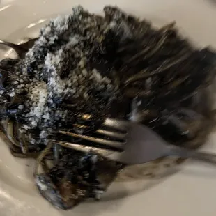 a fork on a plate