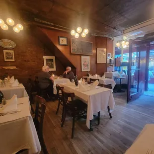Inside the restaurant